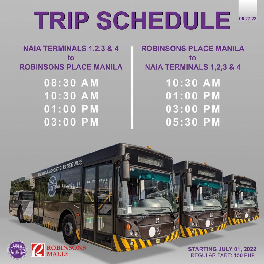 UBE Express P2P NAIA shuttle service is back image