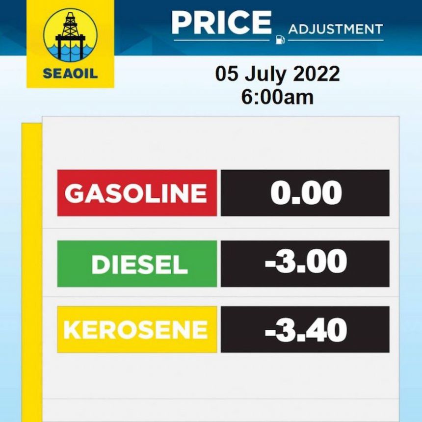 Diesel, Kerosene prices rollback for July 5 image