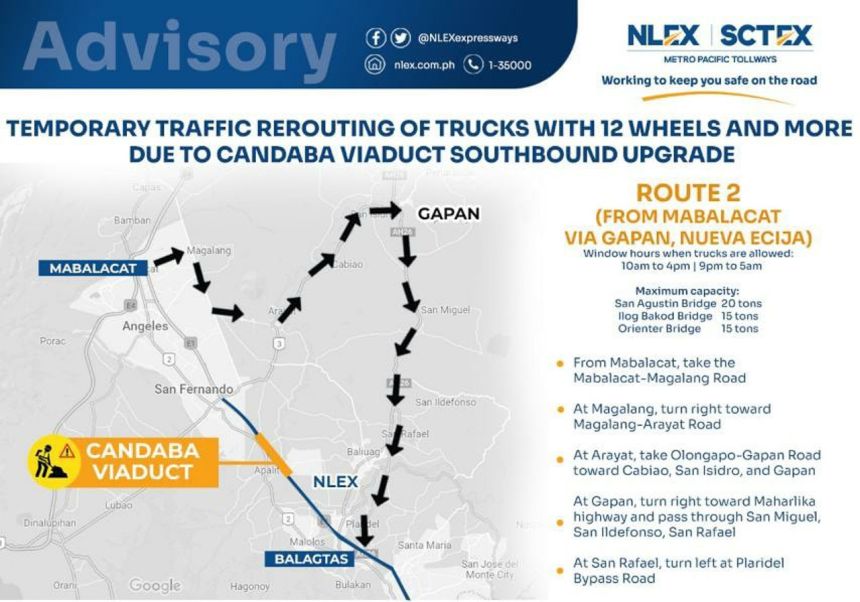NLEX Candaba southbound repair starts July 11 image