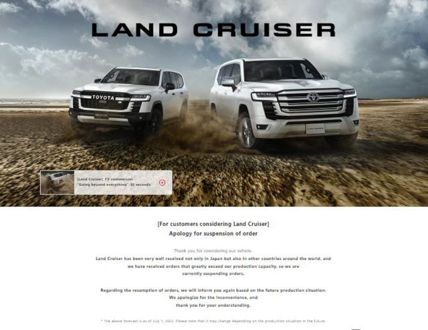 Toyota hits pause on orders for Lexus LX, LC300 units image