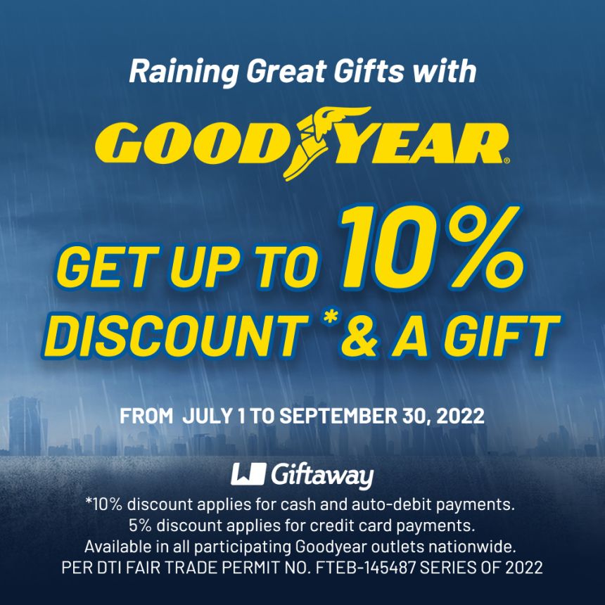 It's Raining Great Gifts with Goodyear tires image