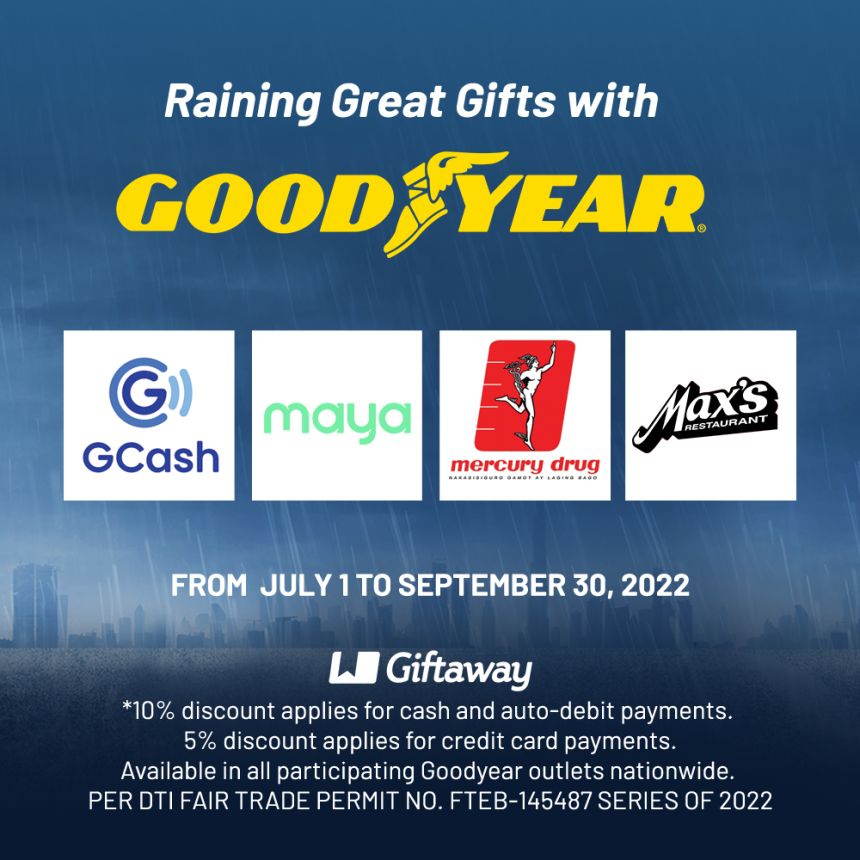It's Raining Great Gifts with Goodyear tires image