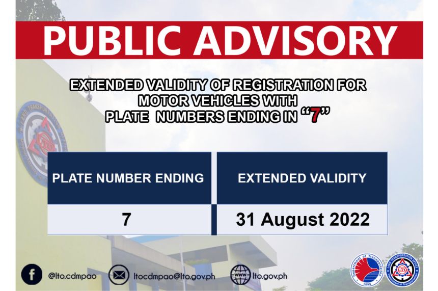LTO extends validity of licenses and vehicle registrations due this July image