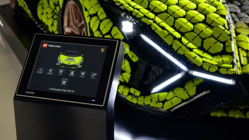 Lego turns Lamborghini Sian into a life-size model kit image