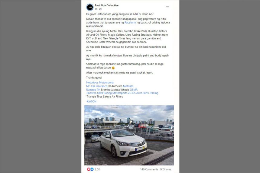 Corolla Altis in viral &ldquo;Jason&rdquo; video to have project car rebirth image