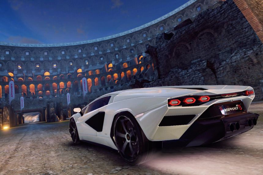 Lamborghini Countach now on Asphalt 4 : Legends Video Game image