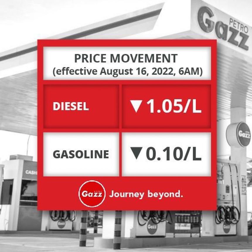 Diesel to go down PHP 1.10 per liter on August 16 image