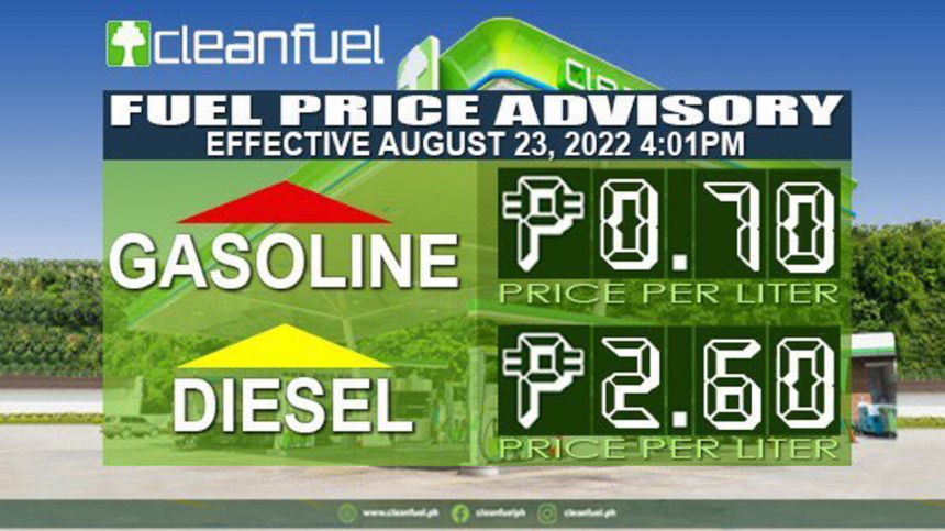 Oil price alert: Diesel up by PHP 2.60 per liter on August 23 image