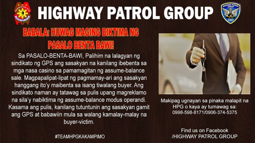 PNP HPG Pasalo Benta Bawi image