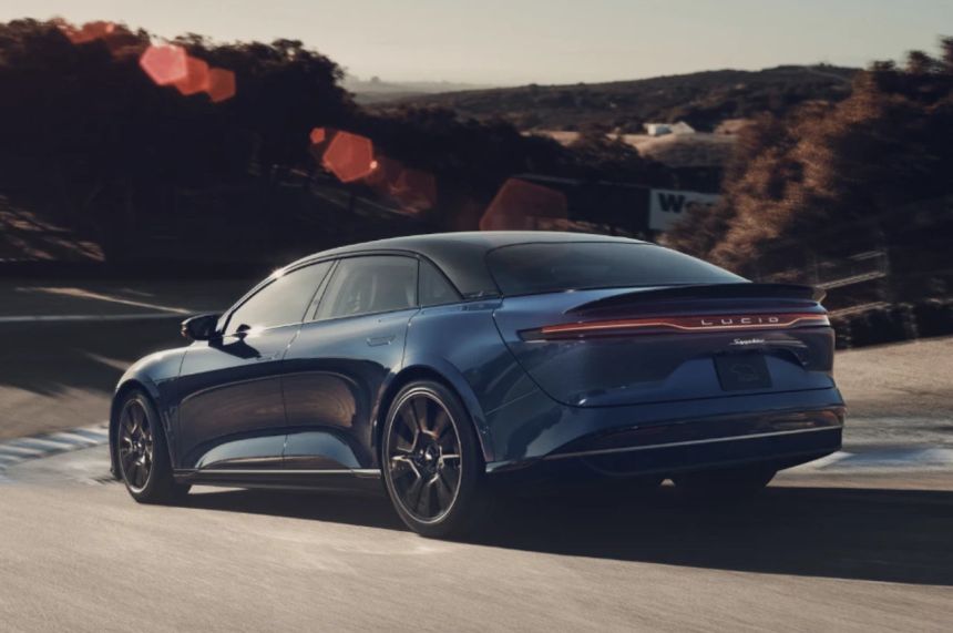 0 to 60 in less than 2 seconds, 1200 ps: Lucid Air Sapphire image