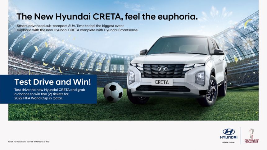 Test drive a Hyundai Creta, get a chance to watch FIFA World Cup in Qatar image