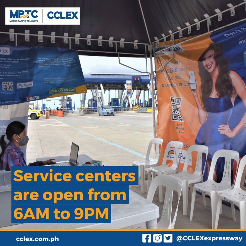 RFID installation sites near CCLEX Toll Plaza now open daily image