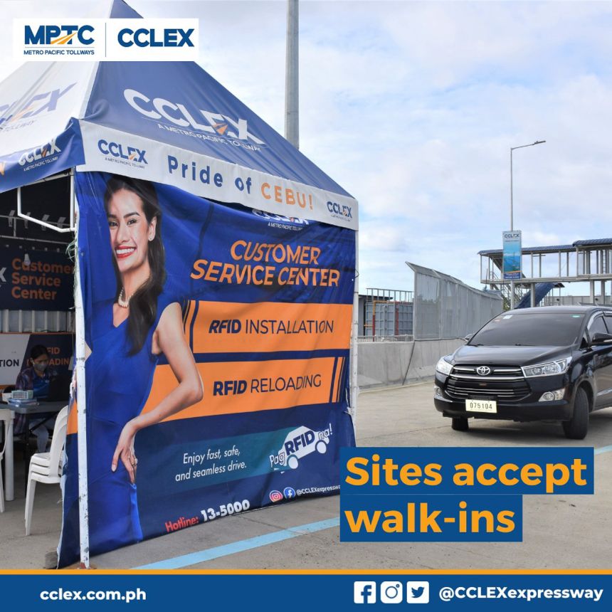 RFID installation sites near CCLEX Toll Plaza now open daily image