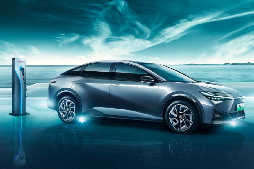 2023 Toyota bZ3 EV debuts with low drag, 600km range image