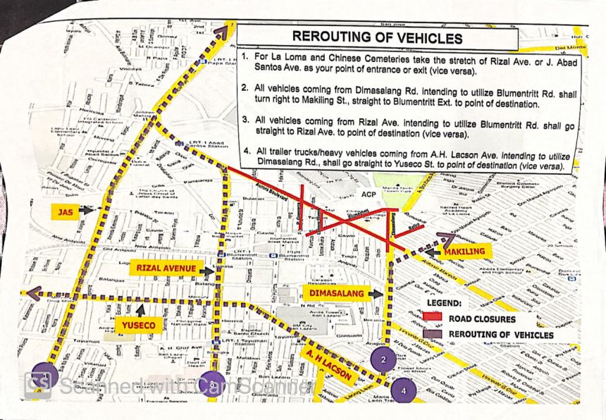 Several roads near Manila North Cemetery to be closed during Undas image