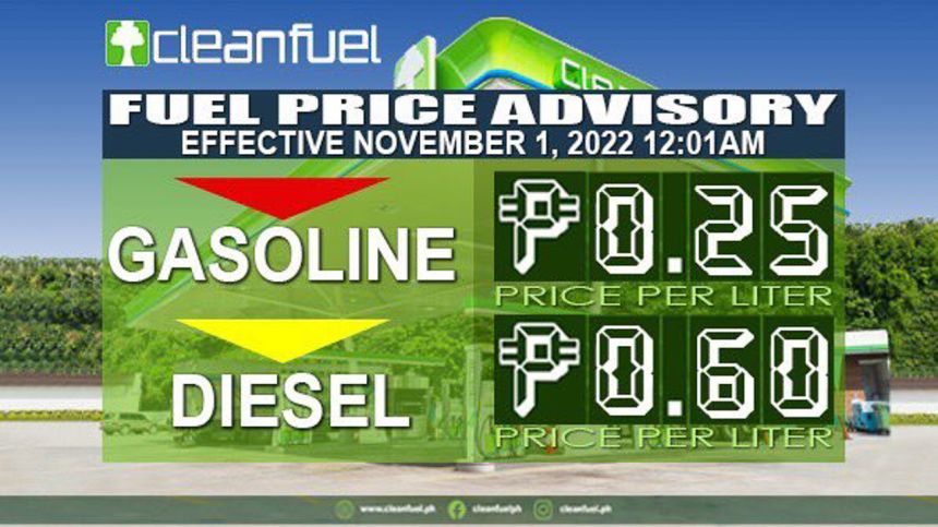 Rollback: Gas, diesel to go down PHP 0.25, 0.60 image