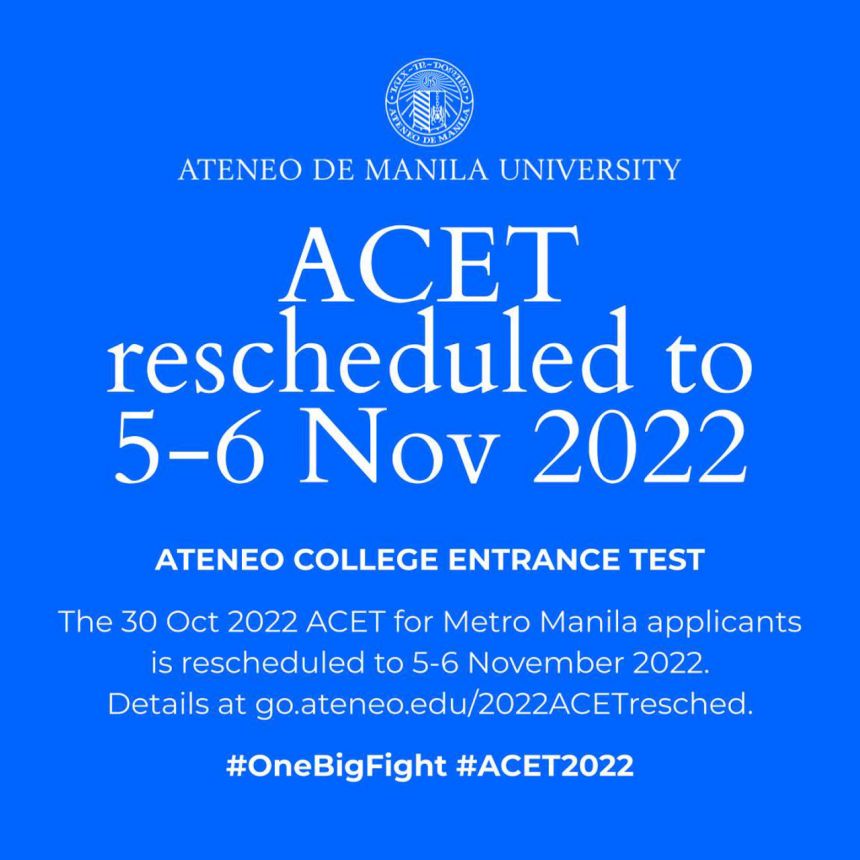 ACET rescheduled; expect heavy traffic at Katipunan Ave. this weekend image