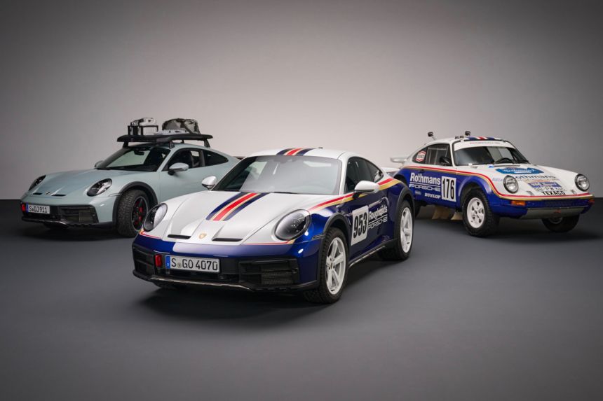 Porsche reveals 2023 911 Dakar with three-inch lift, retro livery image