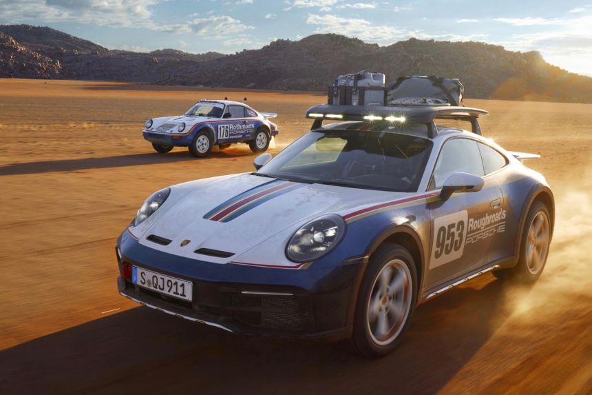 Porsche reveals 2023 911 Dakar with three-inch lift, retro livery image