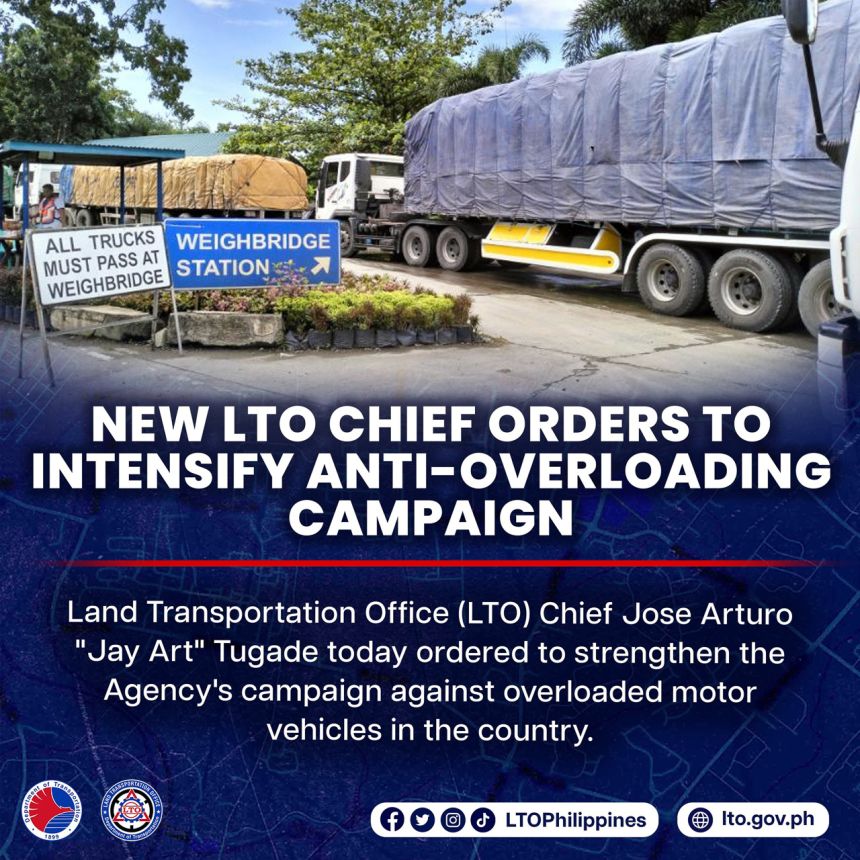 LTO chief Tugade goes after overloaded vehicles image