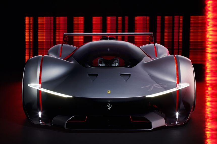 Ferrari's imagination runs wild with Vision Gran Turismo hypercar image