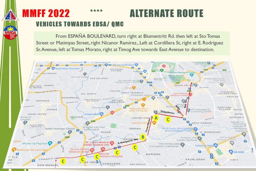 MMDA releases alternate routes for MMFF Parade of Stars 2022 image