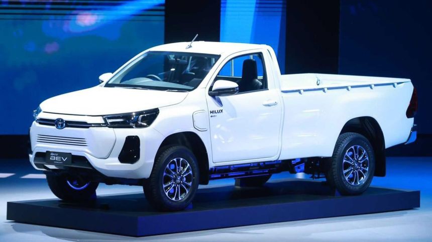 Toyota Hilux Revo BEV concept is a zero-emissions pickup truck image