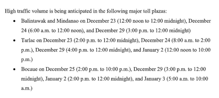 NLEX ramps up traffic management measures for holiday rush image