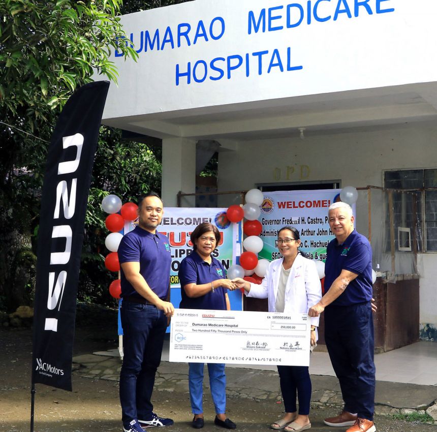 Isuzu PH donates PHP 1M to health care institutions image