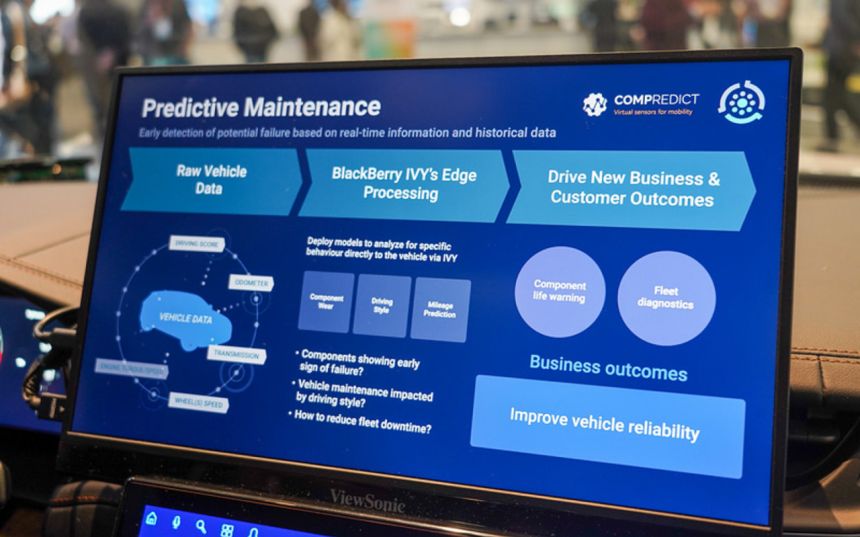 BlackBerry tech lets you know real-time tread left on your tires image