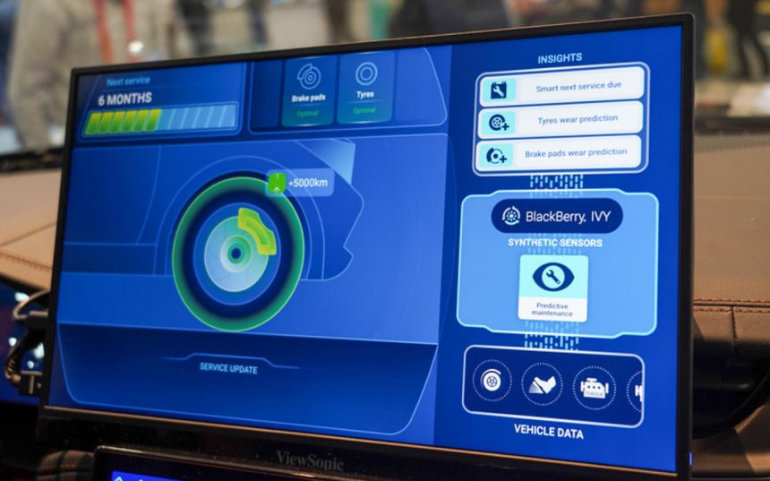 BlackBerry tech lets you know real-time tread left on your tires image