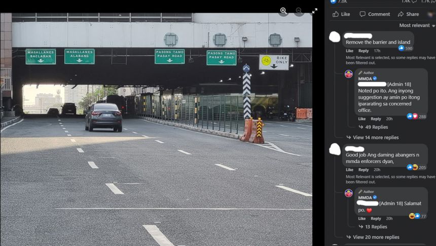 MMDA: Motorists can use all lanes on EDSA-Ayala Southbound image