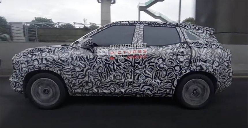 Mitsubishi's B-SUV prototype spotted testing in Indonesia image