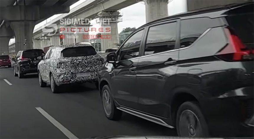 Mitsubishi's B-SUV prototype spotted testing in Indonesia image