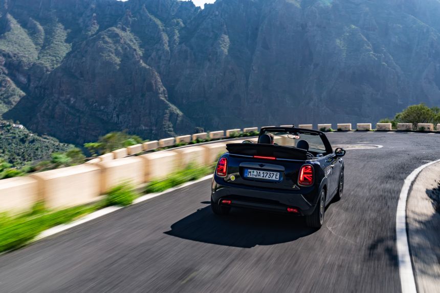 Enjoy the open road in 2023 Mini Cooper SE Convertible EV image