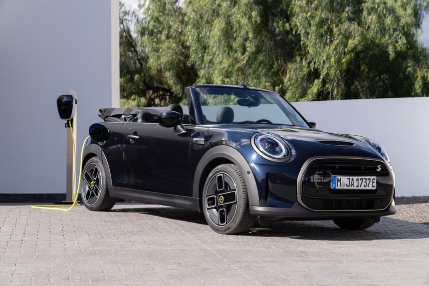 Enjoy the open road in 2023 Mini Cooper SE Convertible EV image