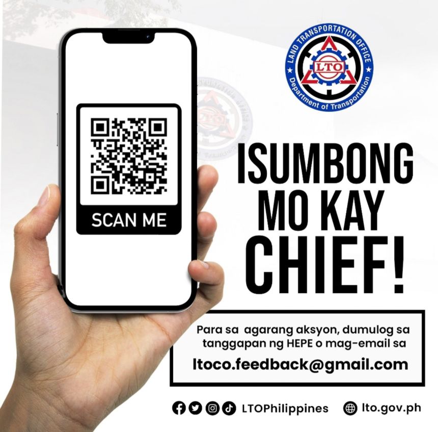 'Isumbong mo kay Chief' digital complaints desk launched by LTO image
