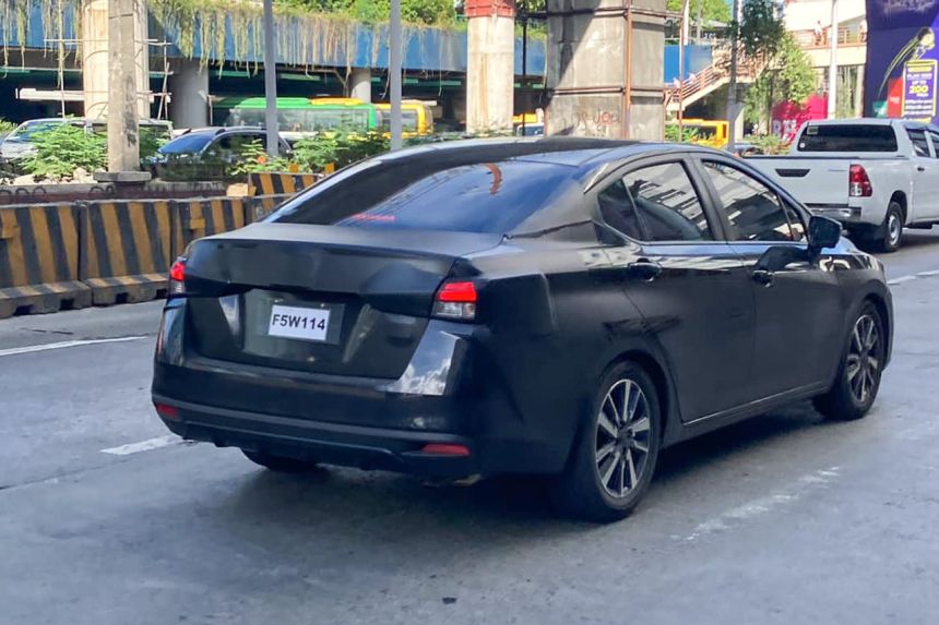 LOOK: Facelifted 2023 Nissan Almera spotted on PH roads image