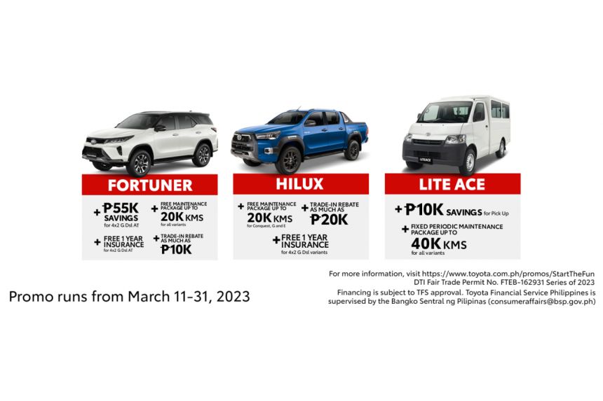 Toyota PH giving family friendly deals for March 2023 image