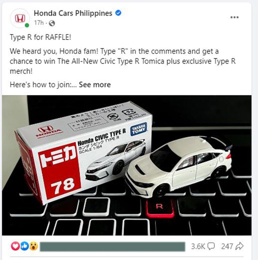 Honda is (sort of) giving away 5 Civic Type Rs image