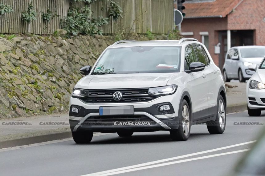 LOOK: Refreshed Volkswagen T-Cross spied with new face image