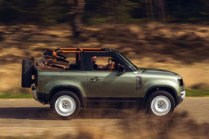 LOOK: Soft top Land Rover Defender is one cool convertible image