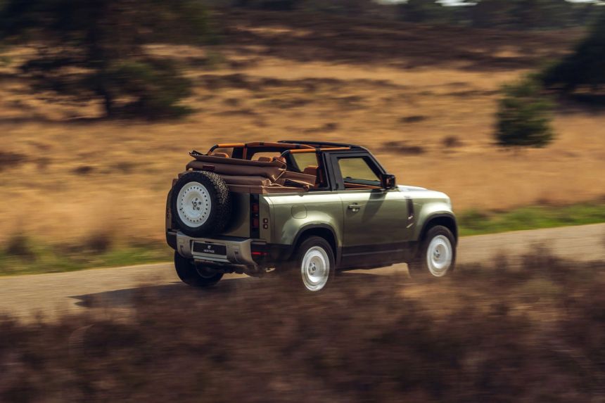 LOOK: Soft top Land Rover Defender is one cool convertible image