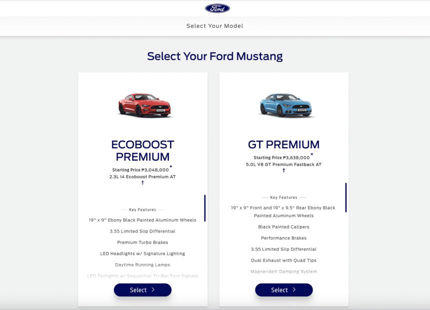 Ford PH adds Mustang, Explorer at online reservation portal image