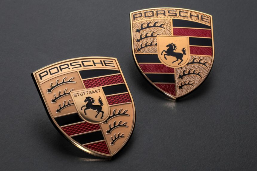 Different, but still same: This is the new Porsche logo image