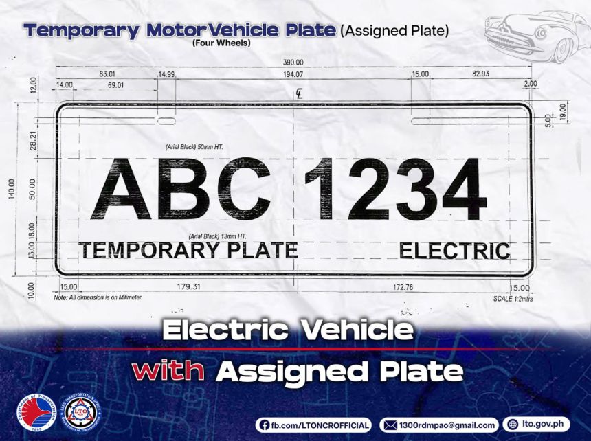 LOOK: LTO releases new format of temporary, improvised license plates image