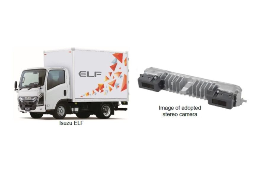 Isuzu equips Elf light truck with collision mitigation braking image