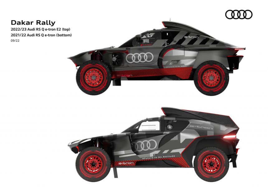 Audi unveils leaner, meaner RS Q e-tron E2 Dakar racer Audi unveils leaner, meaner RS Q e-tron E2 Dakar racer image