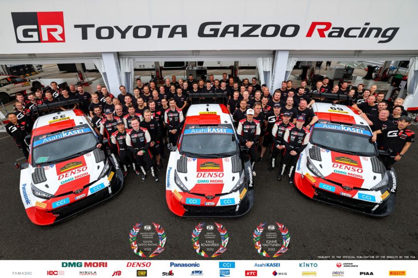 Toyota secures 2nd straight manufacturers' title in WRC Toyota secures 2nd straight manufacturers' title in WRC image