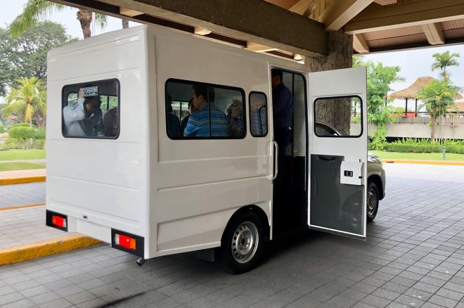 This 12 seater Toyota Hilux PUV costs less than Php 1 million image